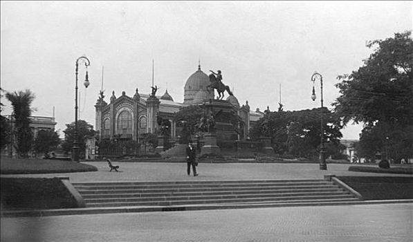 广场,布宜诺斯艾利斯,阿根廷,早,20世纪