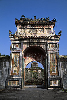 越南,色调,墓地