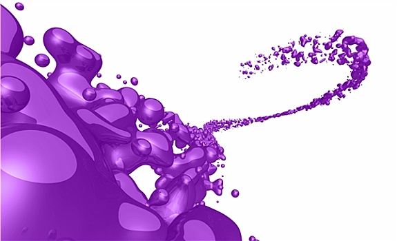 紫色,液体,流动