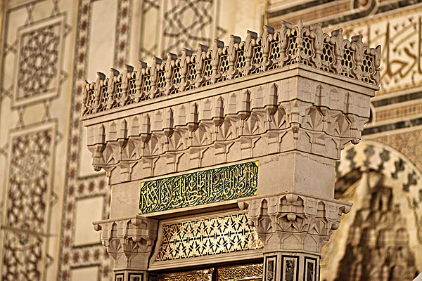 叙利亚大马士革伍麦叶清真寺讲经台顶部细节