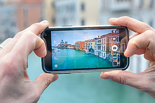欧洲,意大利,威尼托,威尼斯,旅游,拍照,智能手机,大运河