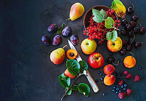安放,水果,浆果,叶子
