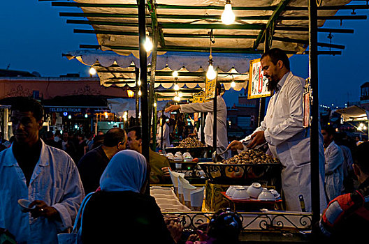 烹调,蜗牛,玛拉喀什,摩洛哥