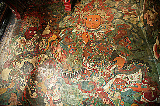 西藏拉萨布达拉宫壁画