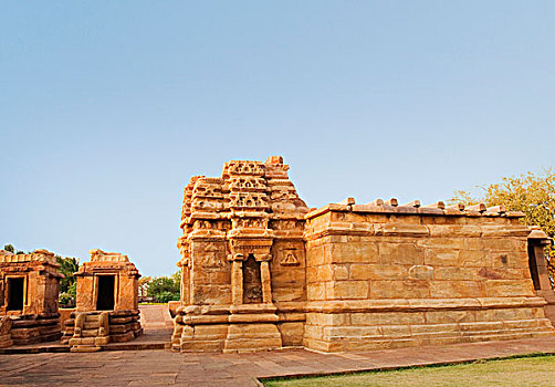 雕刻,庙宇,巴达米,印度
