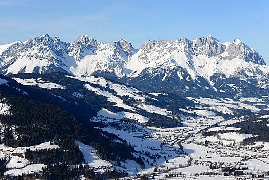 积雪,山,山丘,冬天,提洛尔,阿尔卑斯山,奥地利,欧洲
