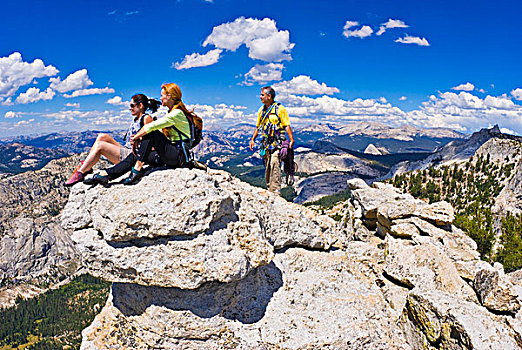攀登者,顶峰,区域,优胜美地国家公园,加利福尼亚