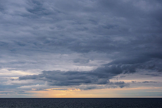 云,海岸,波罗的海