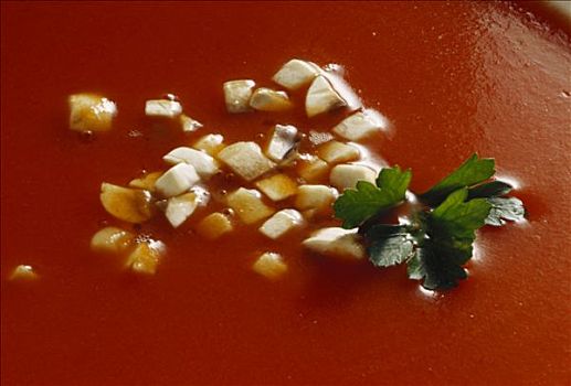 西红柿汤,蘑菇
