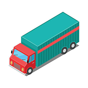 递送,货车,卡车,货物,交通工具,隔绝,不同,商品,半拖车,盒子,拖车,装甲,汽车,翻斗车,进步,矢量