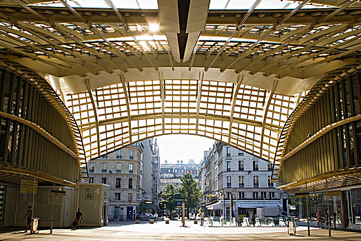 法国,巴黎,篷子,入口,建筑师