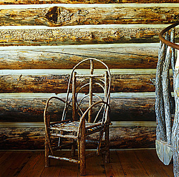 设计,细枝,枝条,椅子,家具,阿第伦达克山,北方,纽约,早,20世纪