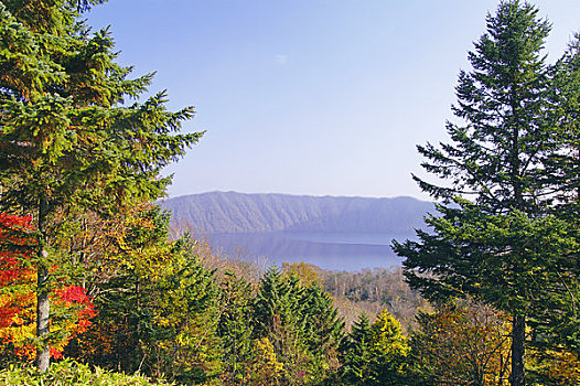 远景,湖