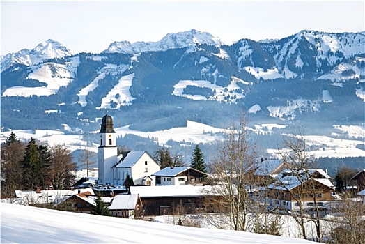 冬天,巴伐利亚