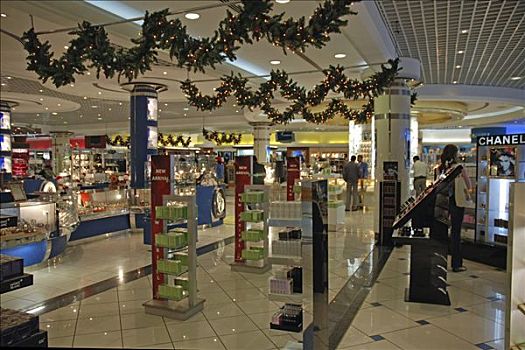 圣诞装饰,购物中心,机场,巴林
