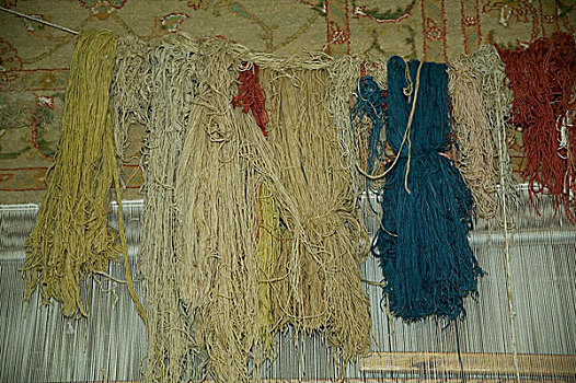 毛织品,编织,埃及,地毯,户外,开罗
