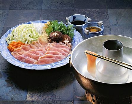 日式涮涮锅,日本,酱汁火锅