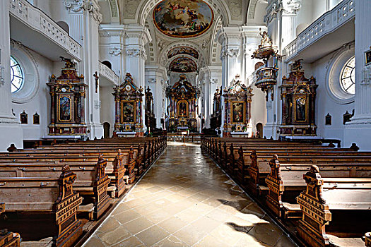 寺院,教堂,地区,巴登符腾堡,德国,欧洲