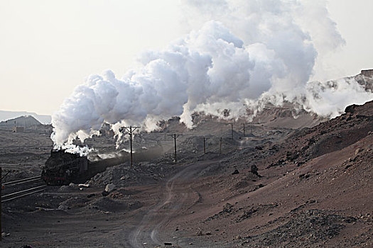 煤矿与蒸汽火车