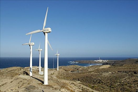 风电站,特内里费岛,加纳利群岛,西班牙