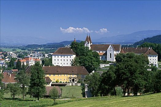 本笃会修道院,卡林西亚,奥地利,欧洲