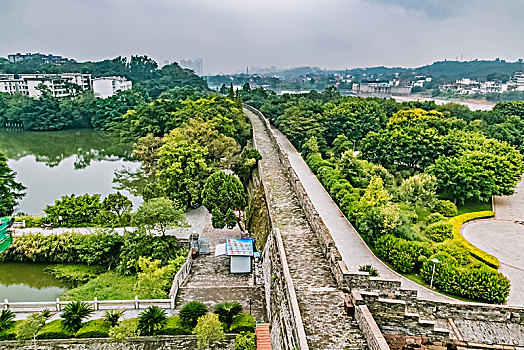 江西省赣州市古城墙建筑景观
