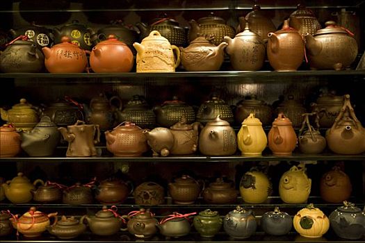 茶壶,展示,豫园,商业中心,上海,中国