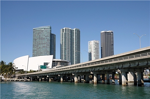 市区,迈阿密,桥
