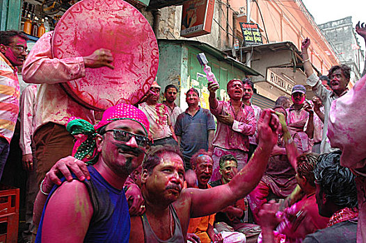 本地居民,享受,节日,加尔各答,印度,2007年