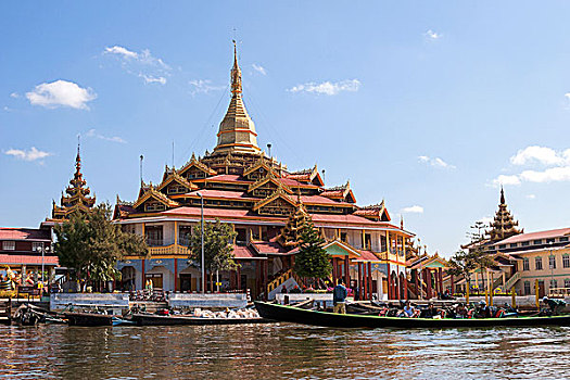 塔,茵莱湖,掸邦,缅甸,亚洲