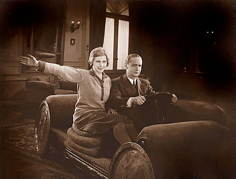 情侣,男人,女人,沙发,汽车,20世纪20年代,德国,欧洲
