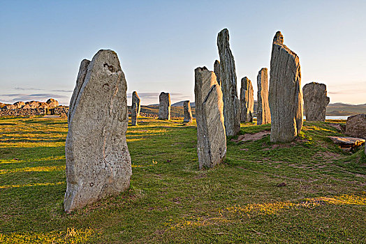 巨石阵,迟,新石器时代,卡拉尼西,刘易斯岛,西部,苏格兰,英国