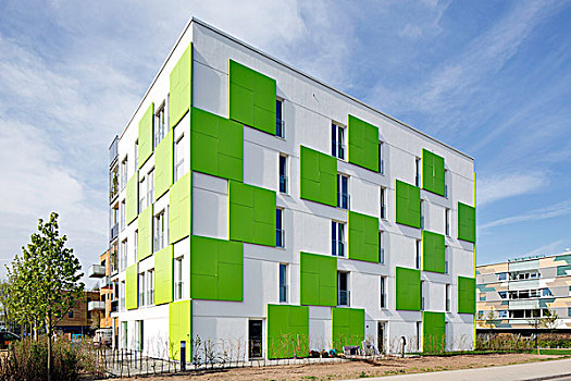 住宅建筑,机智,绿色,国际,建筑,展示,汉堡市,德国,欧洲
