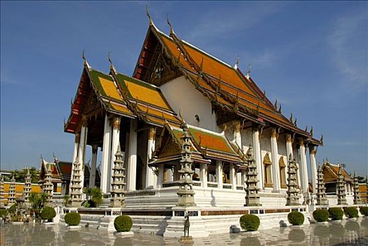佛教寺庙,曼谷,泰国,东南亚