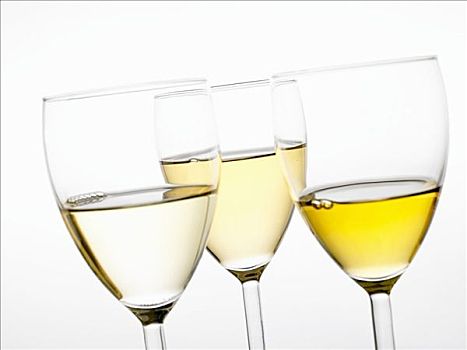 白葡萄酒,玻璃杯