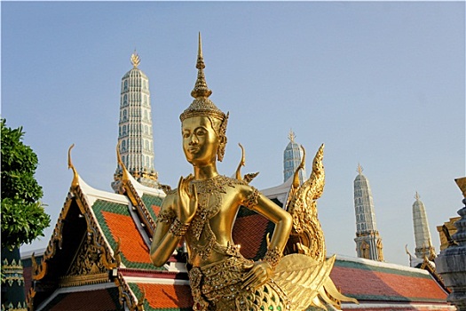 金色,庙宇,翡翠佛,曼谷,泰国
