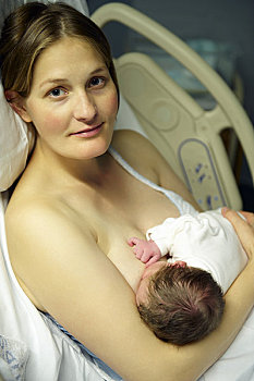 女人,母乳喂养,婴儿