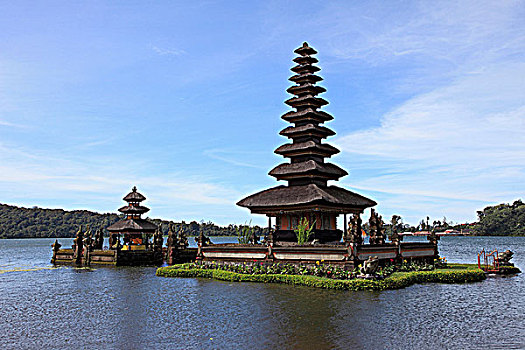 印度尼西亚,巴厘岛,布拉坦湖,普拉布拉坦寺,庙宇