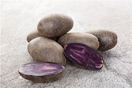 生食,紫色,土豆