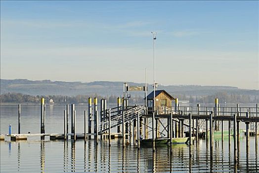 码头,康士坦茨湖,康斯坦茨,地区,巴登符腾堡,德国,欧洲
