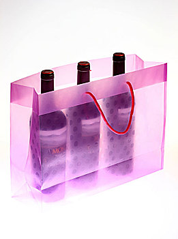 清晰,塑料袋,葡萄酒瓶