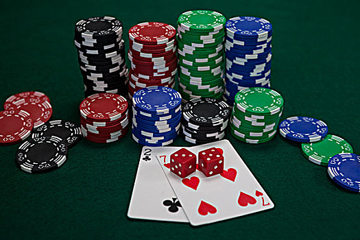 纸牌,骰子,赌场,筹码,桌子