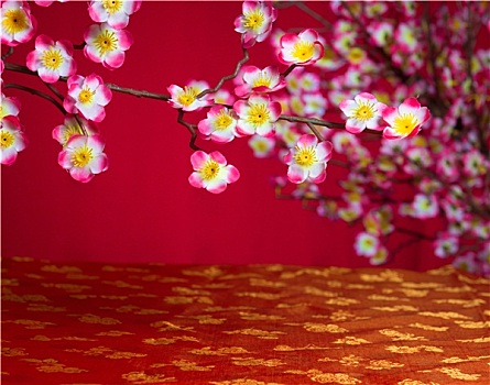 春节,樱花,留白,产品,放置,效用
