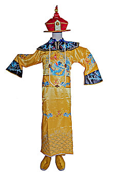 清朝皇帝龙袍服饰工艺品