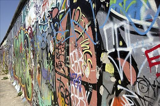 柏林墙,遮盖,涂鸦,画廊,柏林,德国,欧洲