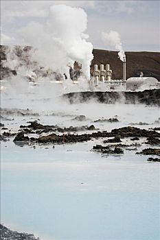 蓝色泻湖,地热,温泉,冰岛