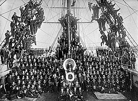 水手,男孩,训练,船,德文郡,1896年