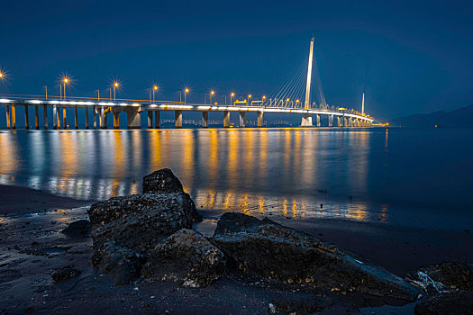 深圳湾大桥夜景