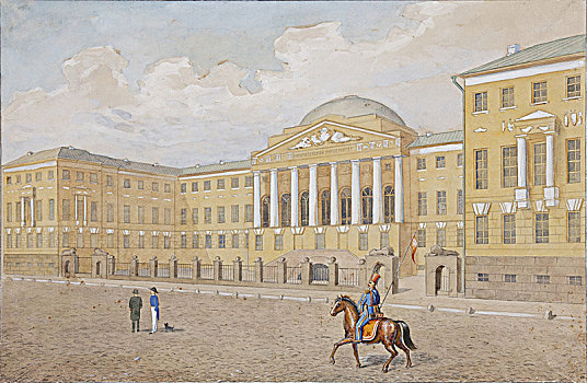 莫斯科,大学,第一,区域,19世纪,艺术家