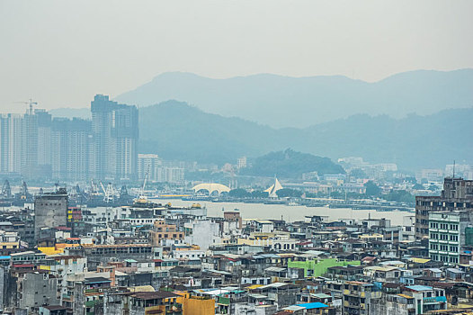 澳门,山水城市氹仔风光